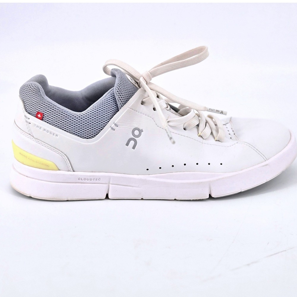 On Running The Roger Advantage White Grey Court Tennis Shoes Sneakers W10.5 VGUC
